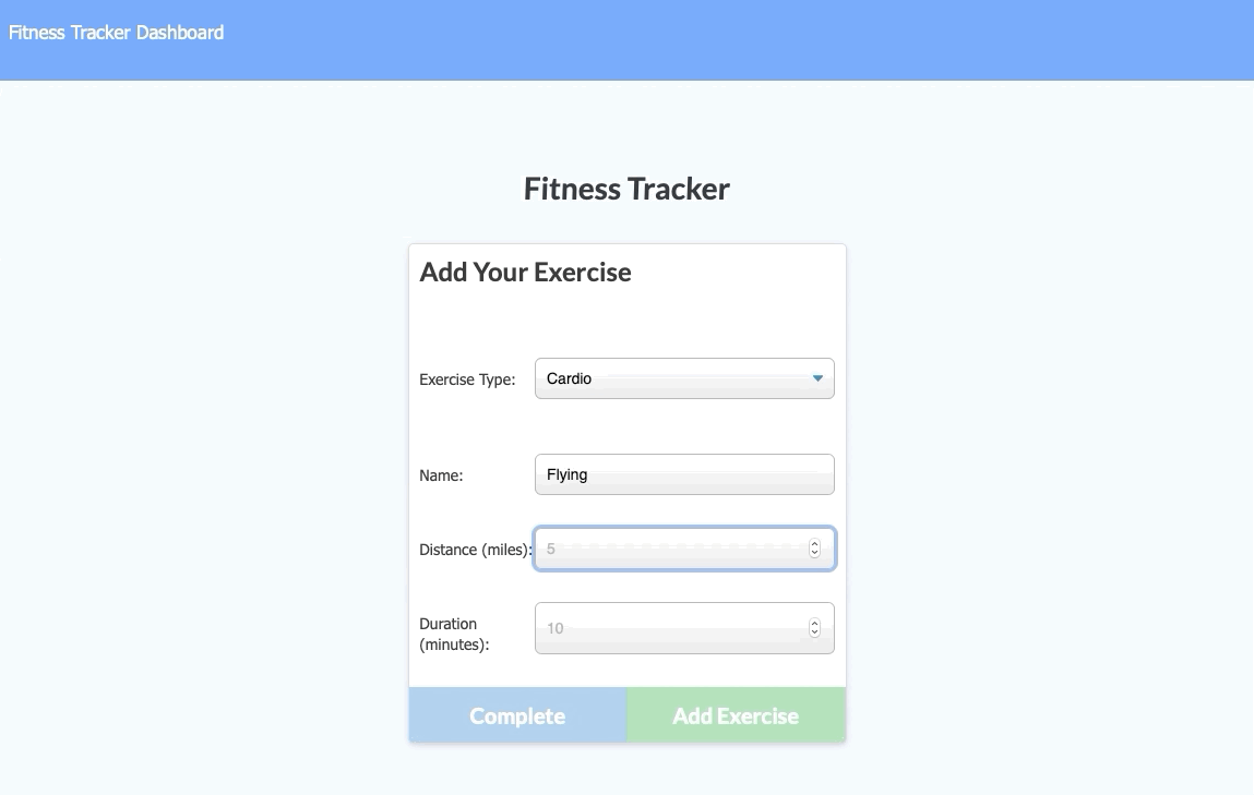 Workout Tracker